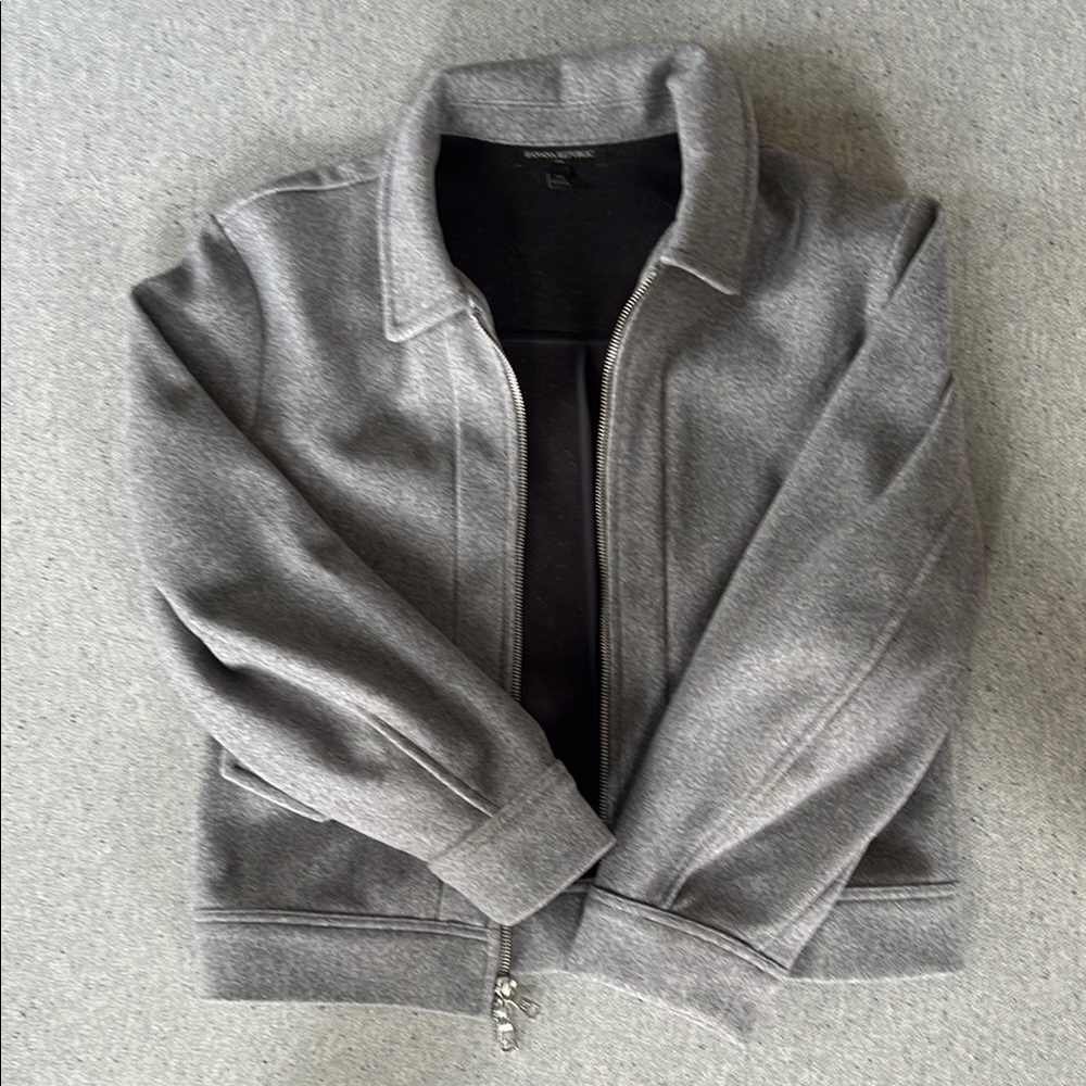 Banana Republic Gray Bomber Jacket